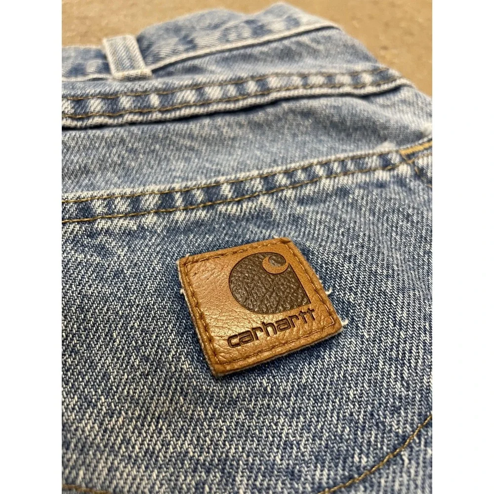 Carhartt Jeans Mens 40x32 Blue Stonewash Traditional Fit Straight Leg B160‎ DST